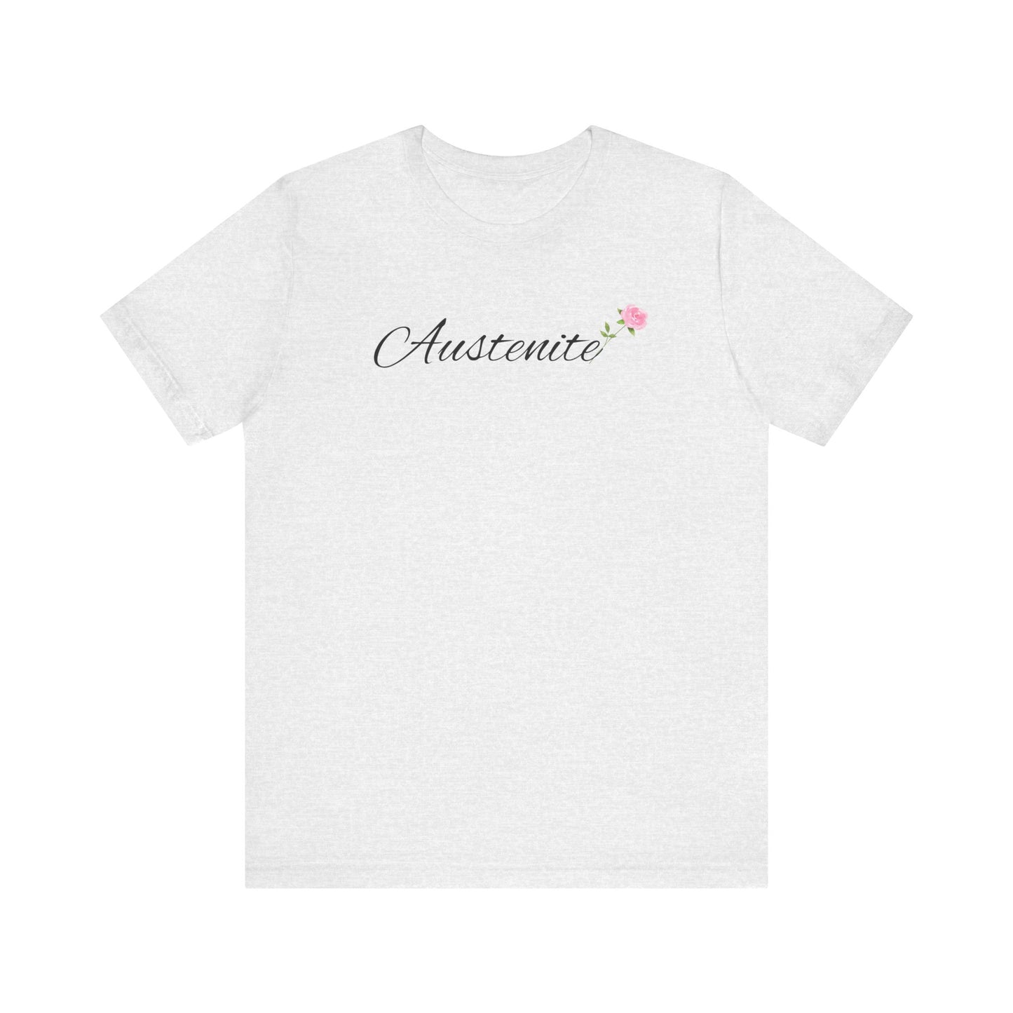 Jane Austen, Austenite, Fan, Reader, Writer, T-Shirt, tshirt, Floral, Flower, Unisex Jersey Short Sleeve Tee