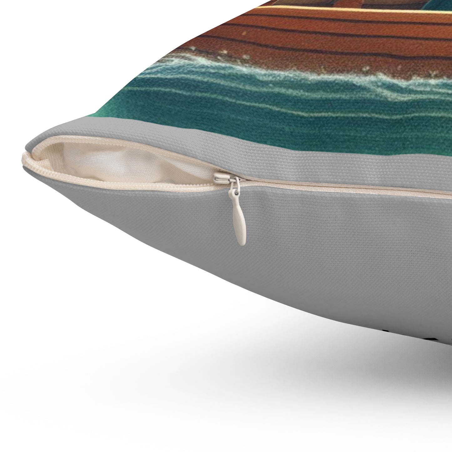 Korean, Row Row Your Boat, Nursery Rhyme,  Square Pillow,  School, Nursery, Child, Hangul, Library, Book Nook, Reading Corner, Class