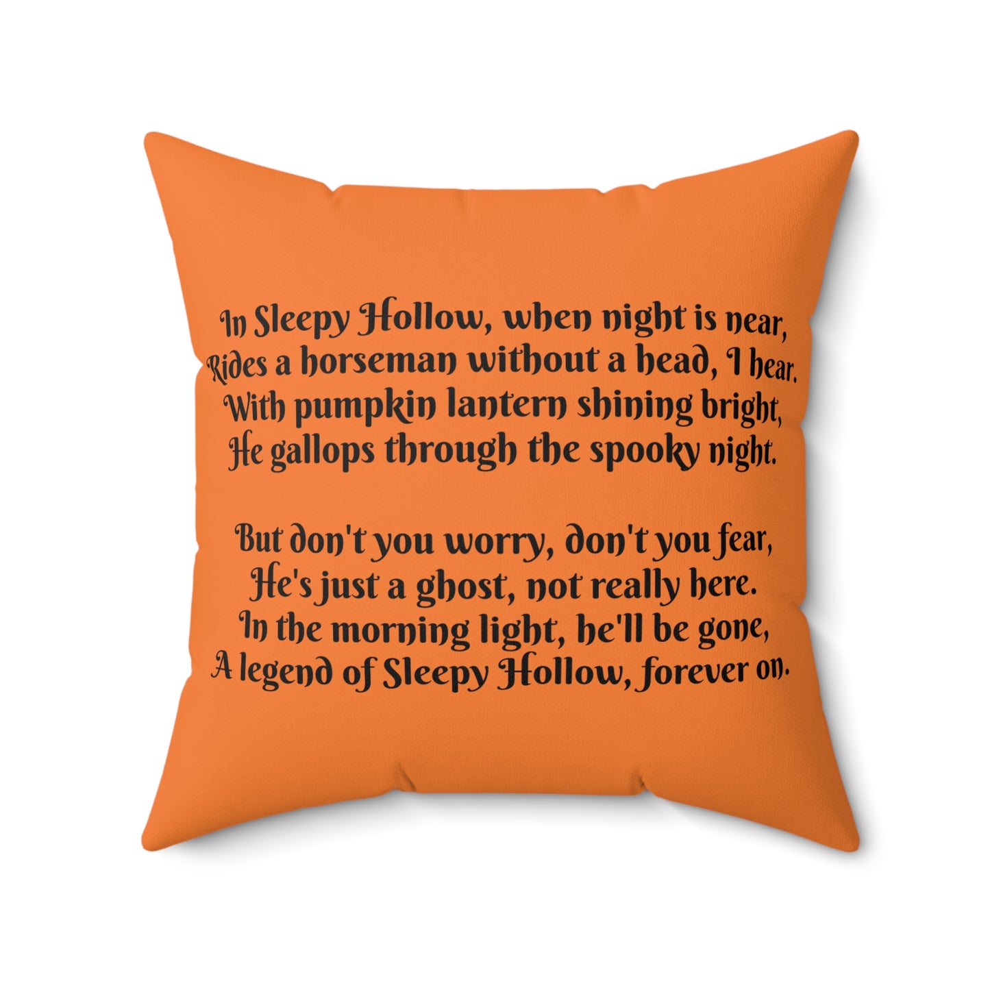 Sleepy Hallow, Headless Horseman, Halloween, Square Pillow, Book Nook, Library, Story time, Classroom