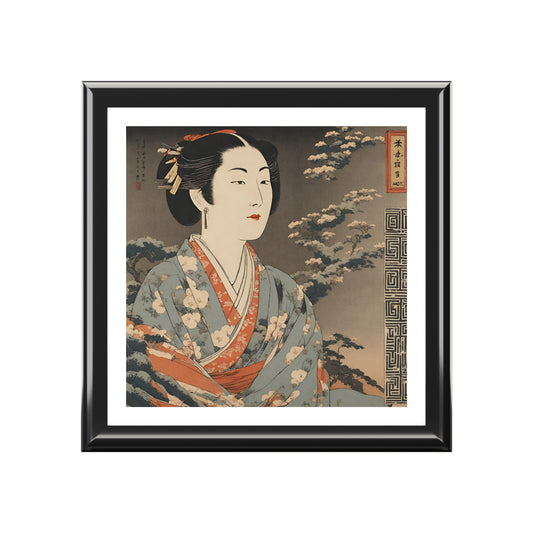 Cherry Blossom Sakura Japanese Print Jewelry Box