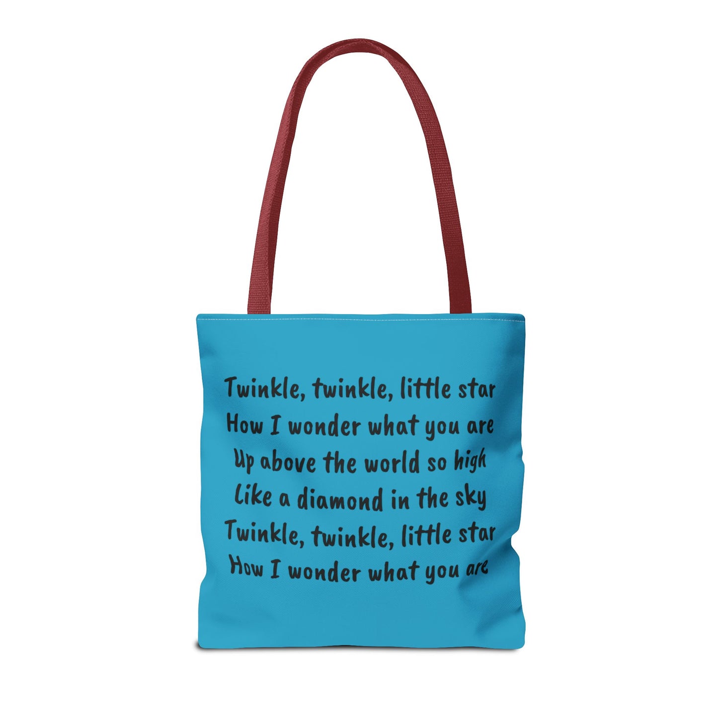 Twinkle Twinkle Little Star, Nursery Rhyme, Fairy Tale, Tote Bag, Book Bag, Library Bag, Gift