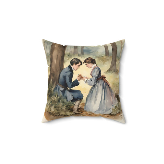 Little Women, Louisa May Alcott, Laurie, Jo, Square, Pillow, Gift, Home Decor, Bedding