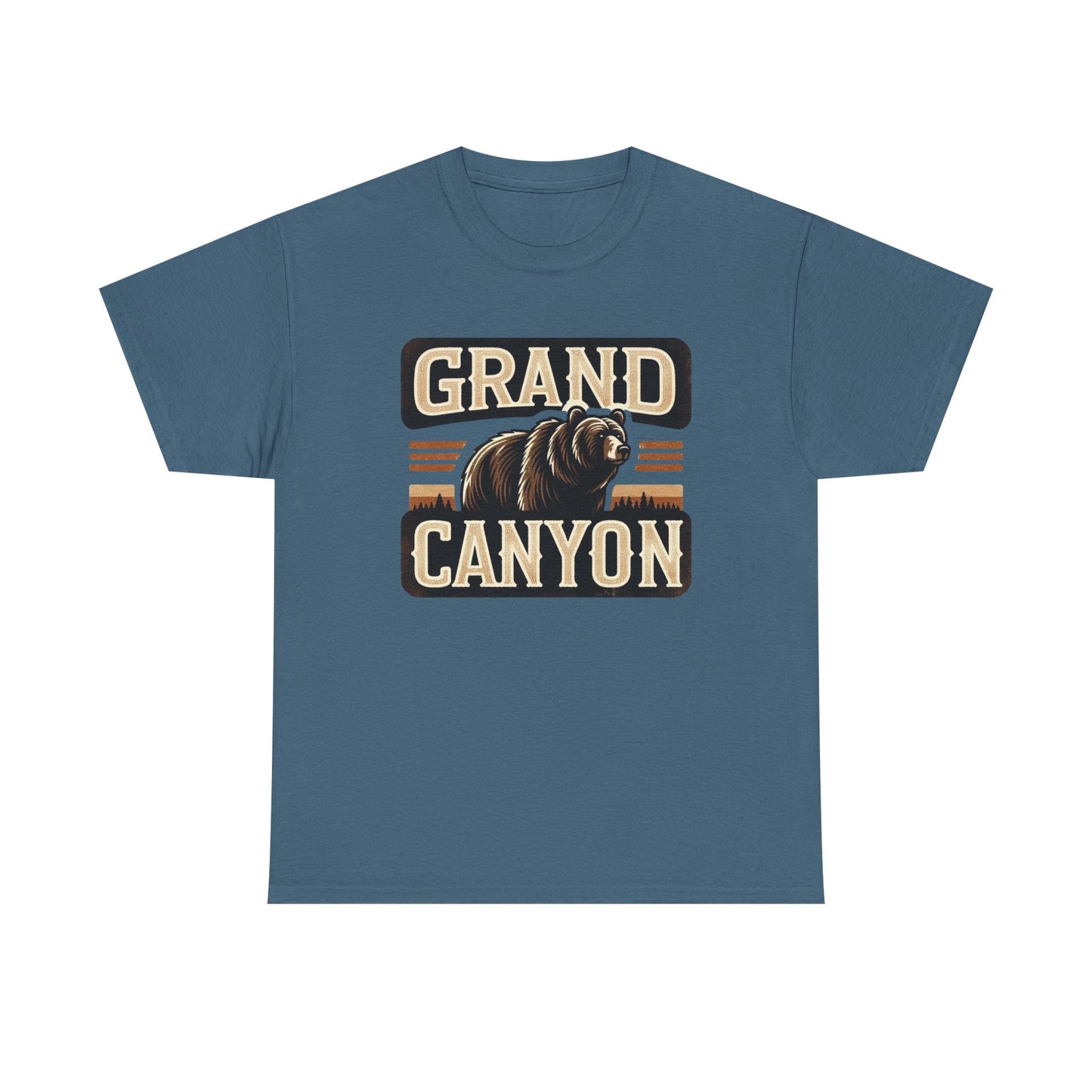 Grand Canyon Bear Unisex Heavy Cotton Tee - National Park Outdoor Summer Vacation Wildlife Shirt, Hiking Gift, Nature Lover Tee, Adventure