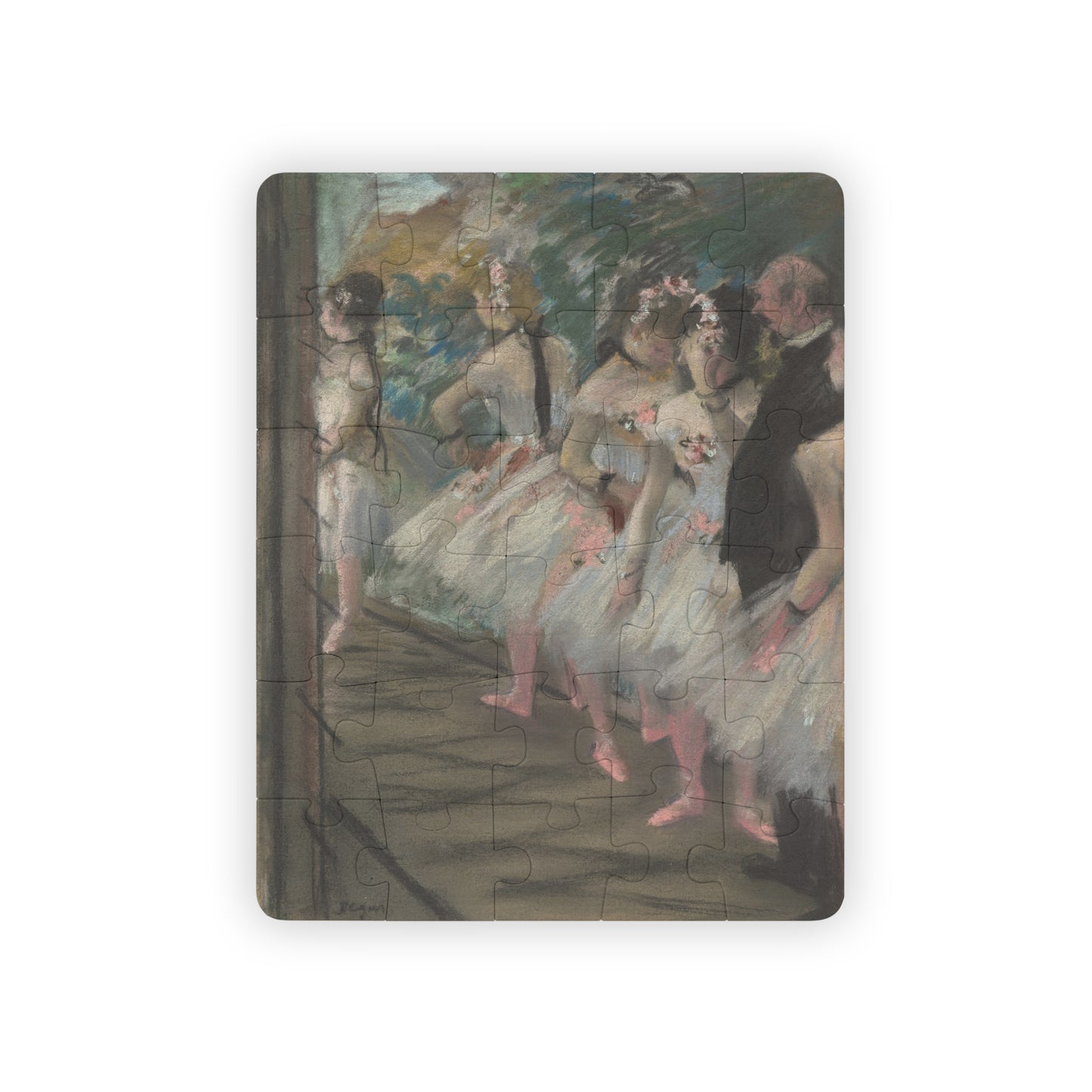 Kids' Puzzle, 30-Piece - Ballet Ballerina Educational Classroom Artwork Impressionism