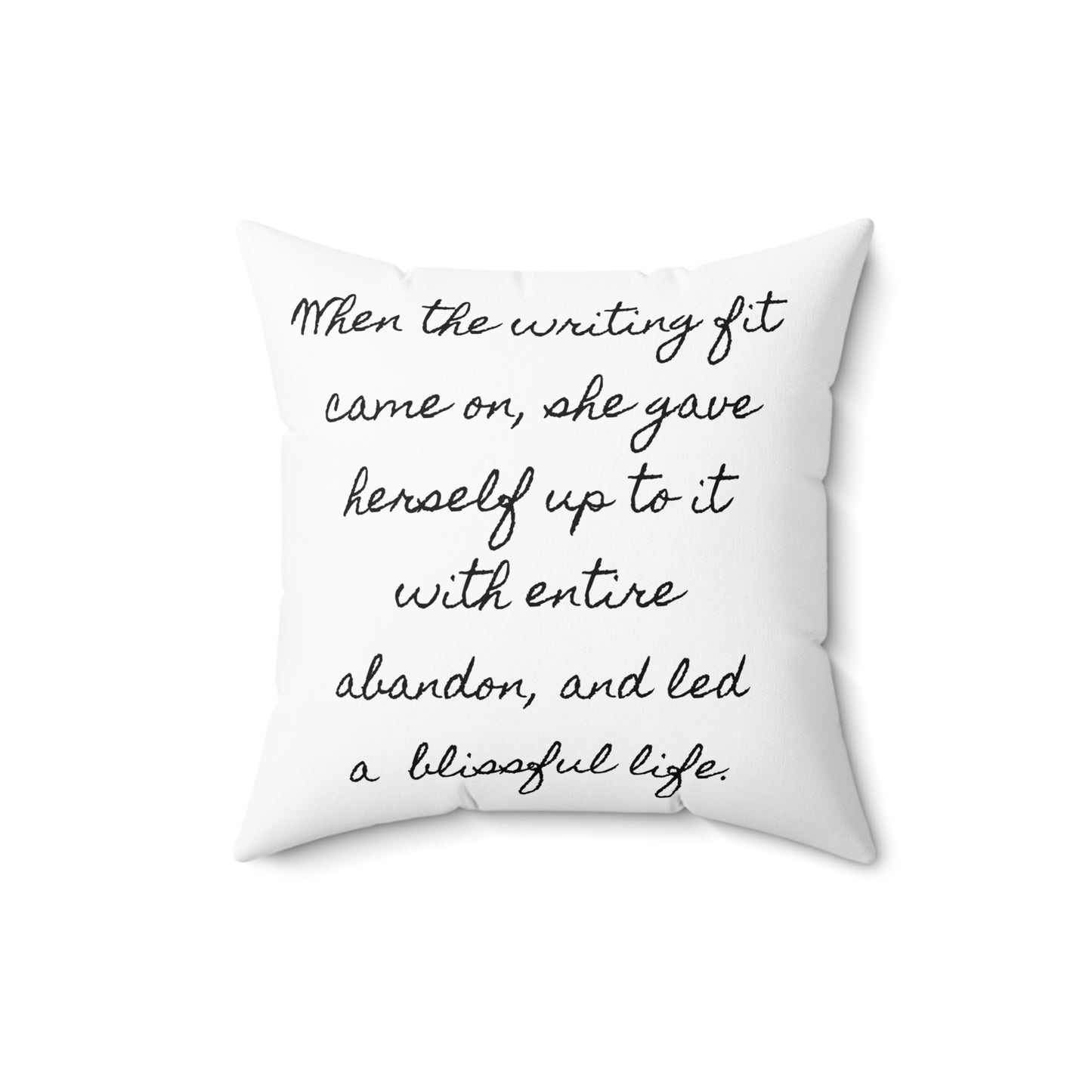 Little Women, Jo March, Writer, Louisa May Alcott, Book, Library, Gift, Square ,Pillow