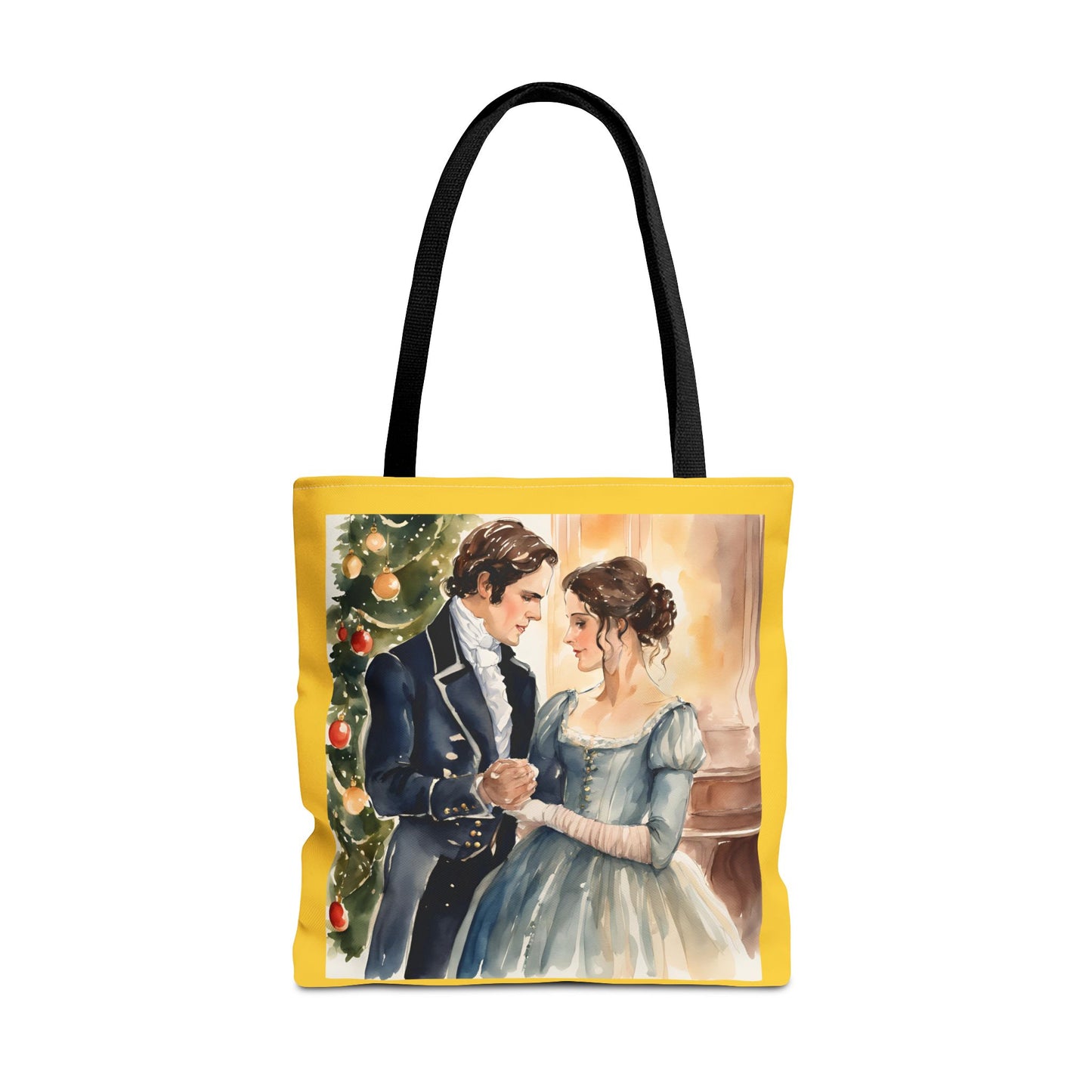 Jane Austen, Pride and Prejudice, Darcy, Elizabeth, Austenite, Christmas, Holiday, Gift, Tote Bag