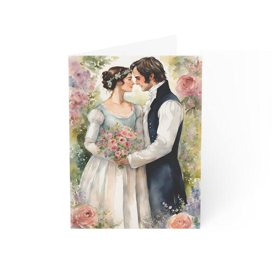Stationery Pack, Pride and Prejudice Bridal Shower Darcy Elizabeth Jane Austen Greeting Cards 1 10 30 50pcs, Wedding Thank You Blank, Note