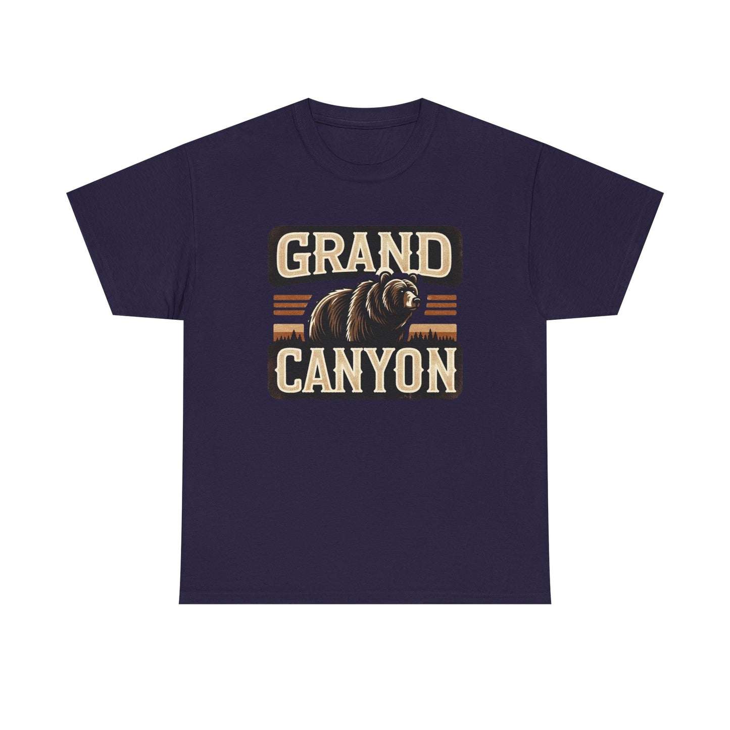 Grand Canyon Bear Unisex Heavy Cotton Tee - National Park Outdoor Summer Vacation Wildlife Shirt, Hiking Gift, Nature Lover Tee, Adventure