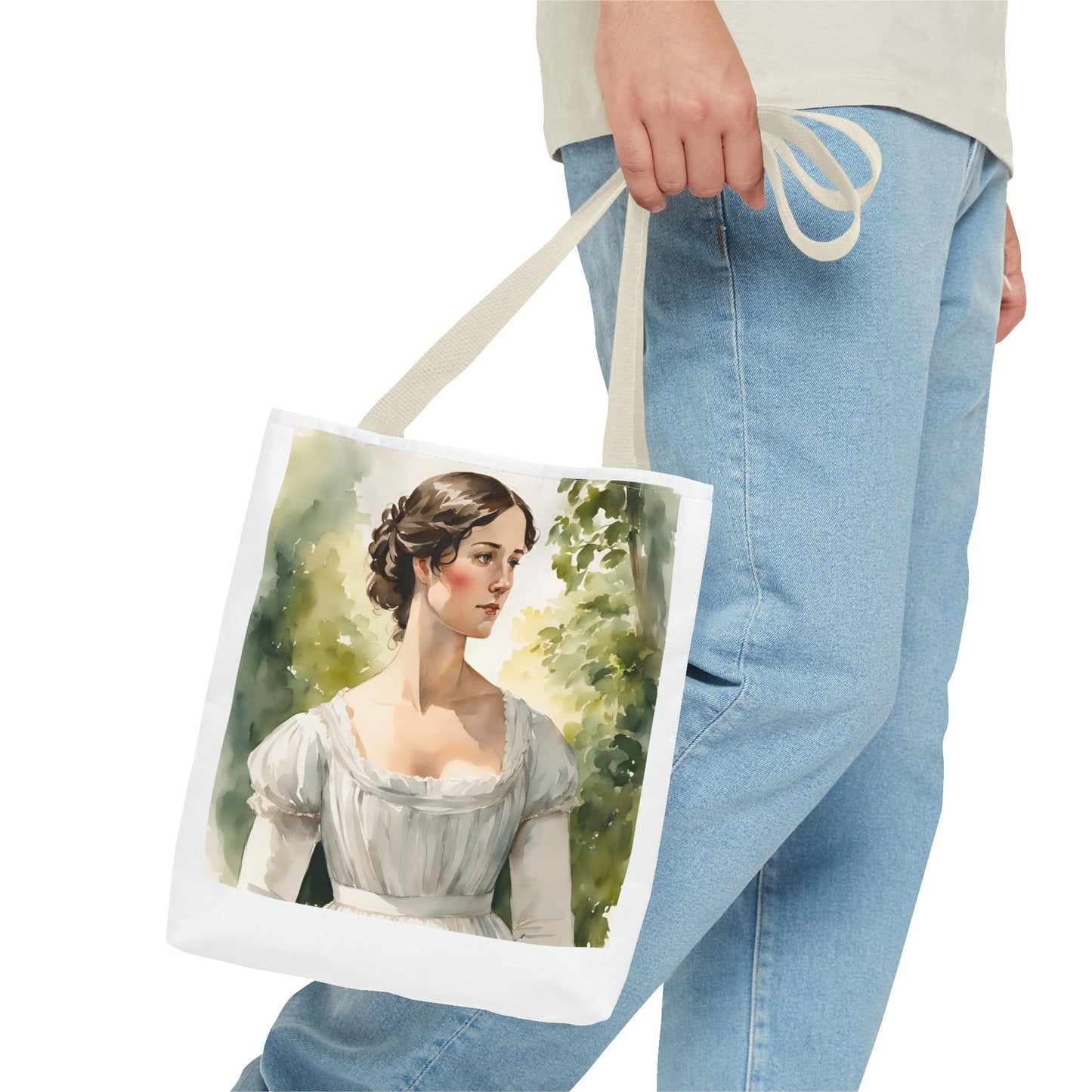 Pride and Prejudice Tote Bag, Darcy and Elizabeth Library Accessories, Book Lover's Gift, Jane Austen Bag, Literary Reading Tote,