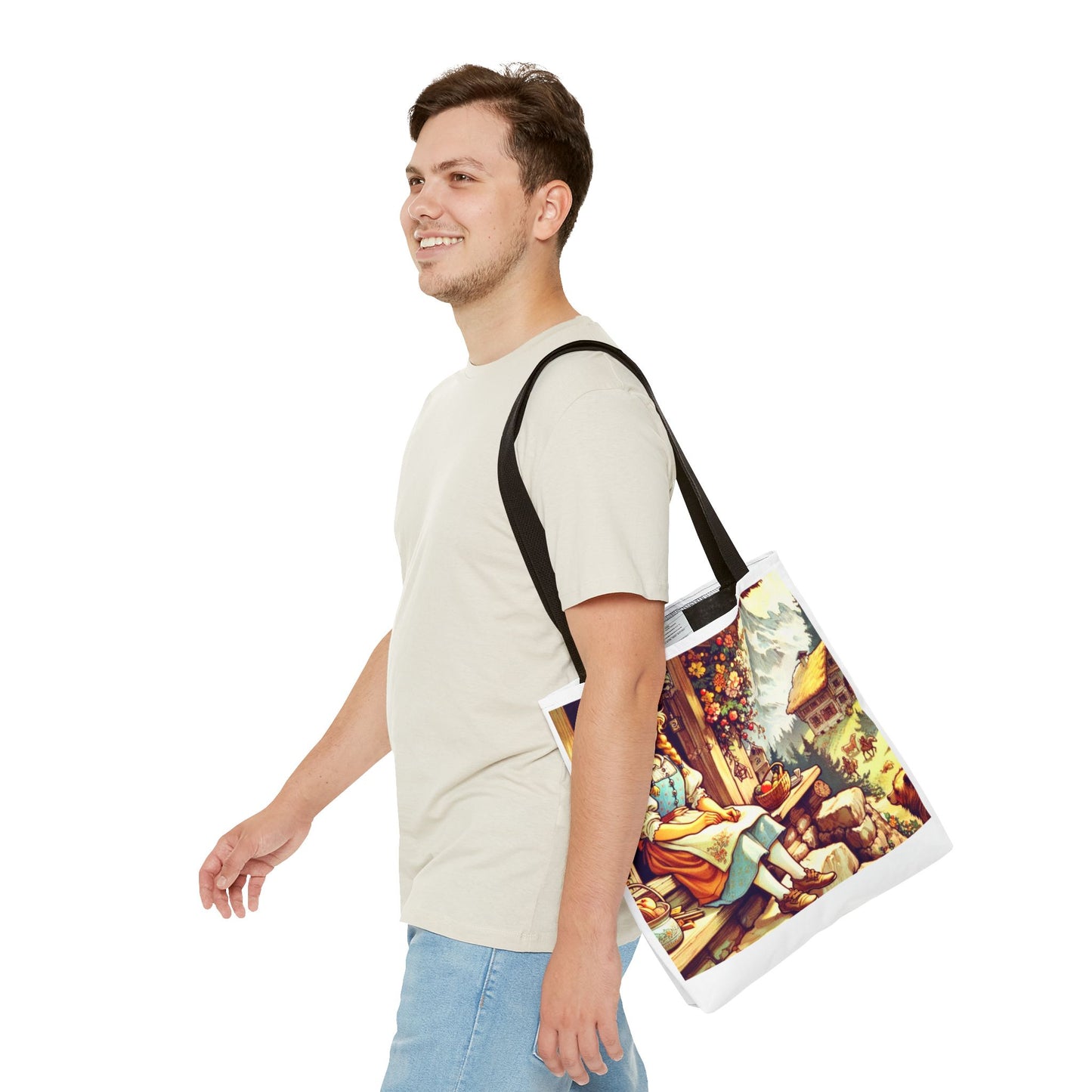 Heidi, Johanna Spyri, Literary, Tote Bag, Book Bag, School Bag, Library, Gift