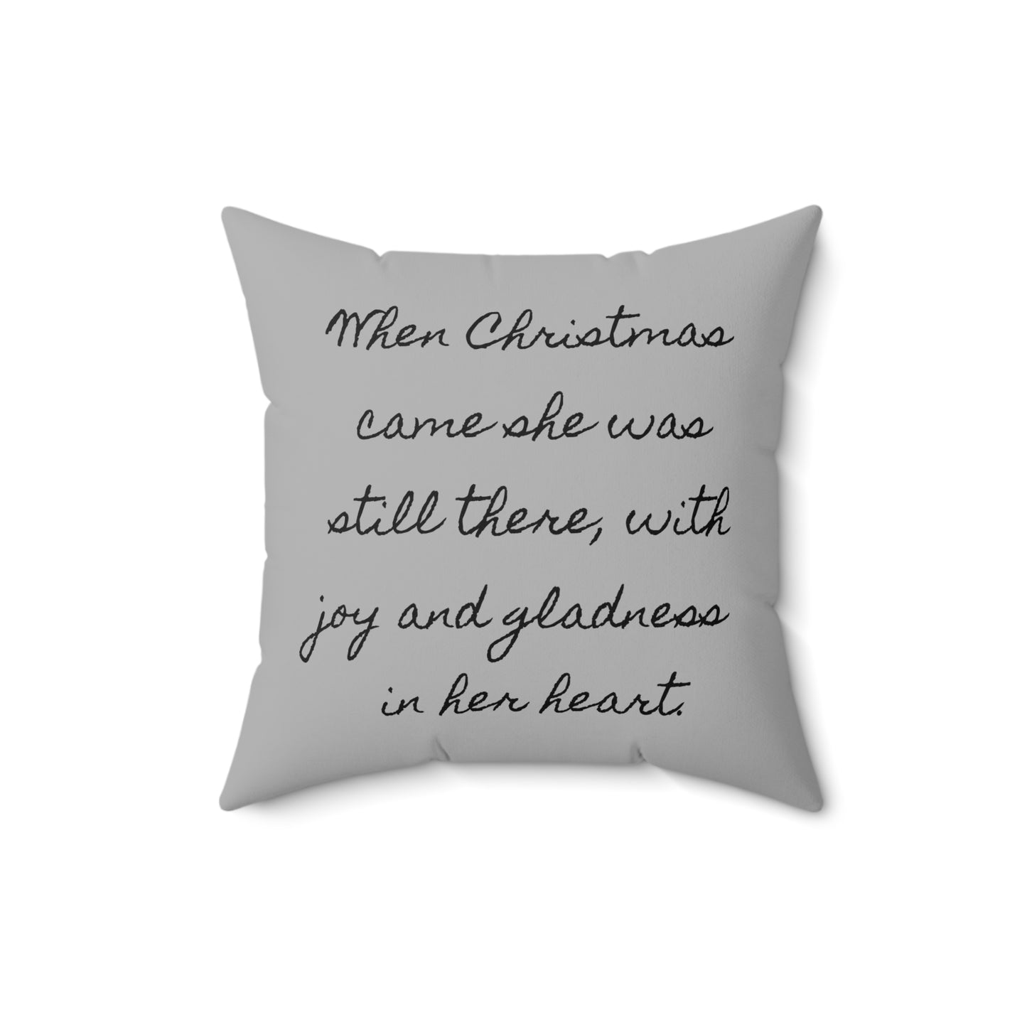 Literary Christmas Pillow - Anne of Green Gables, Holiday Winter Cushion, Book Nook Library Gift, Lucy Maud Montgomery Decor, Quote