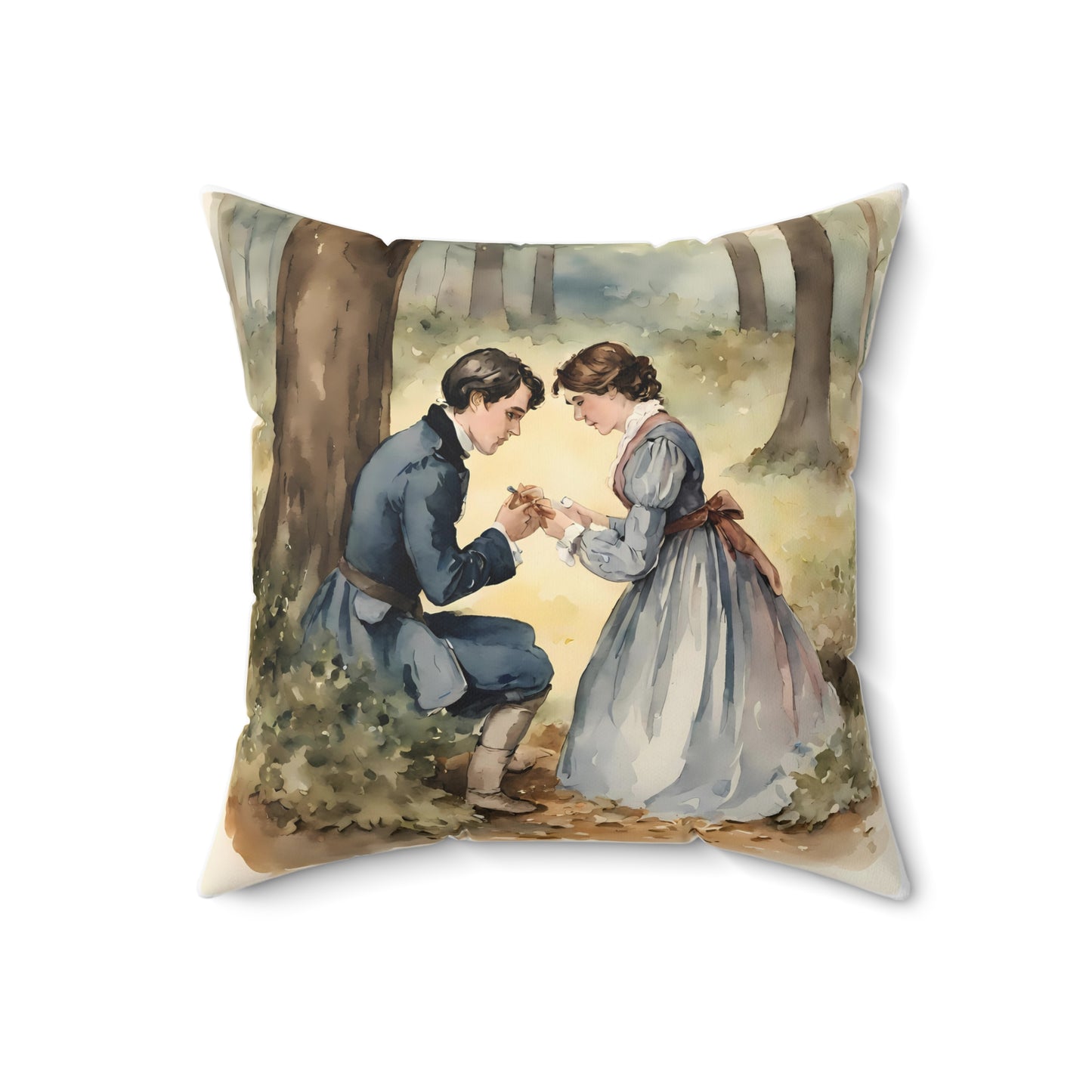 Little Women, Louisa May Alcott, Laurie, Jo, Square, Pillow, Gift, Home Decor, Bedding