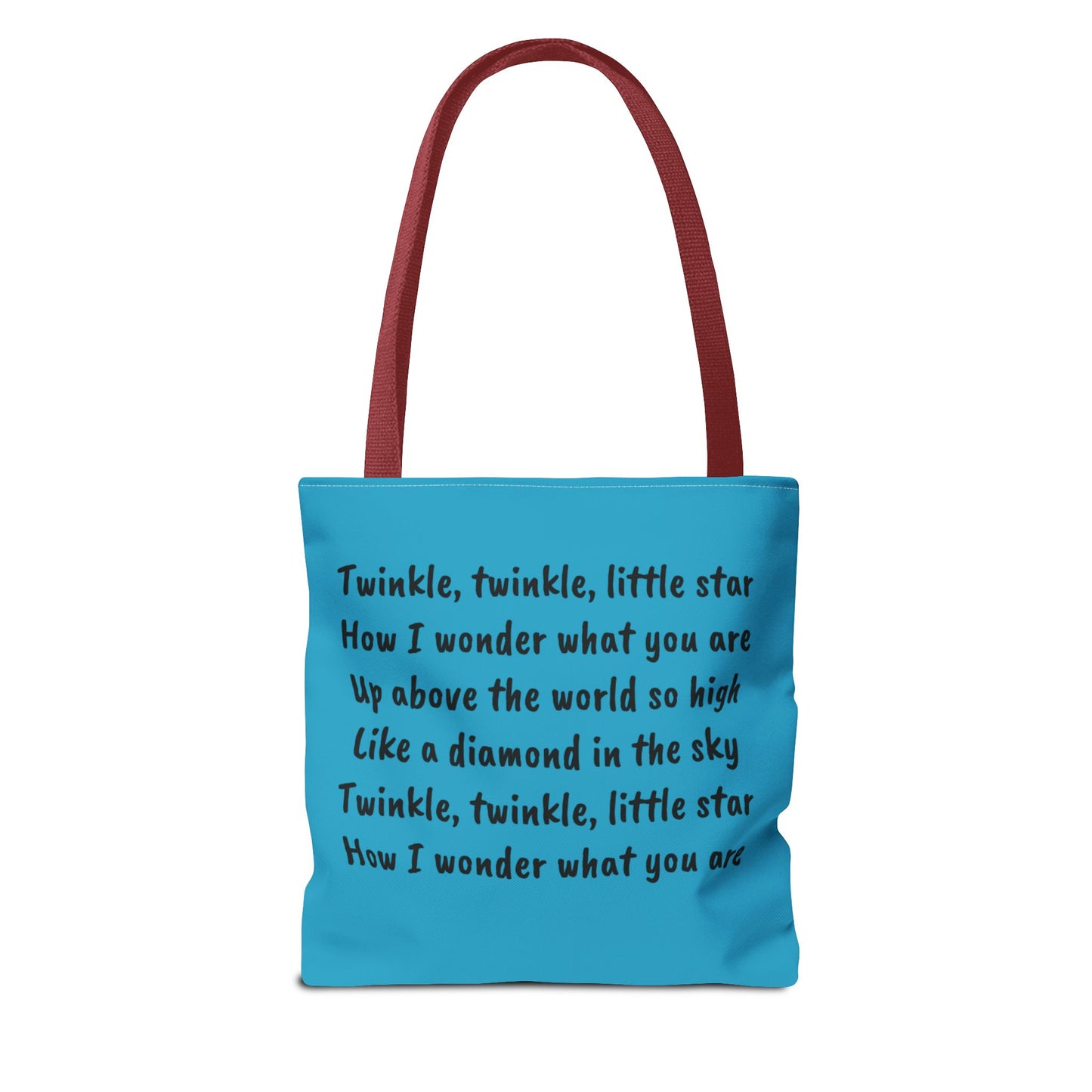 Twinkle Twinkle Little Star, Nursery Rhyme, Fairy Tale, Tote Bag, Book Bag, Library Bag, Gift