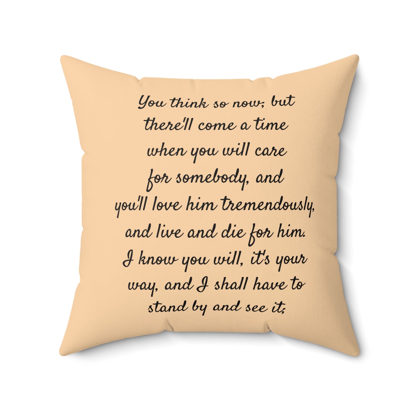 Literary Cushion Pillow, Little Women Square Pillow, Book Nook Decor, Jo March Laurie Louisa May Alcott Pillow, Library Cushion