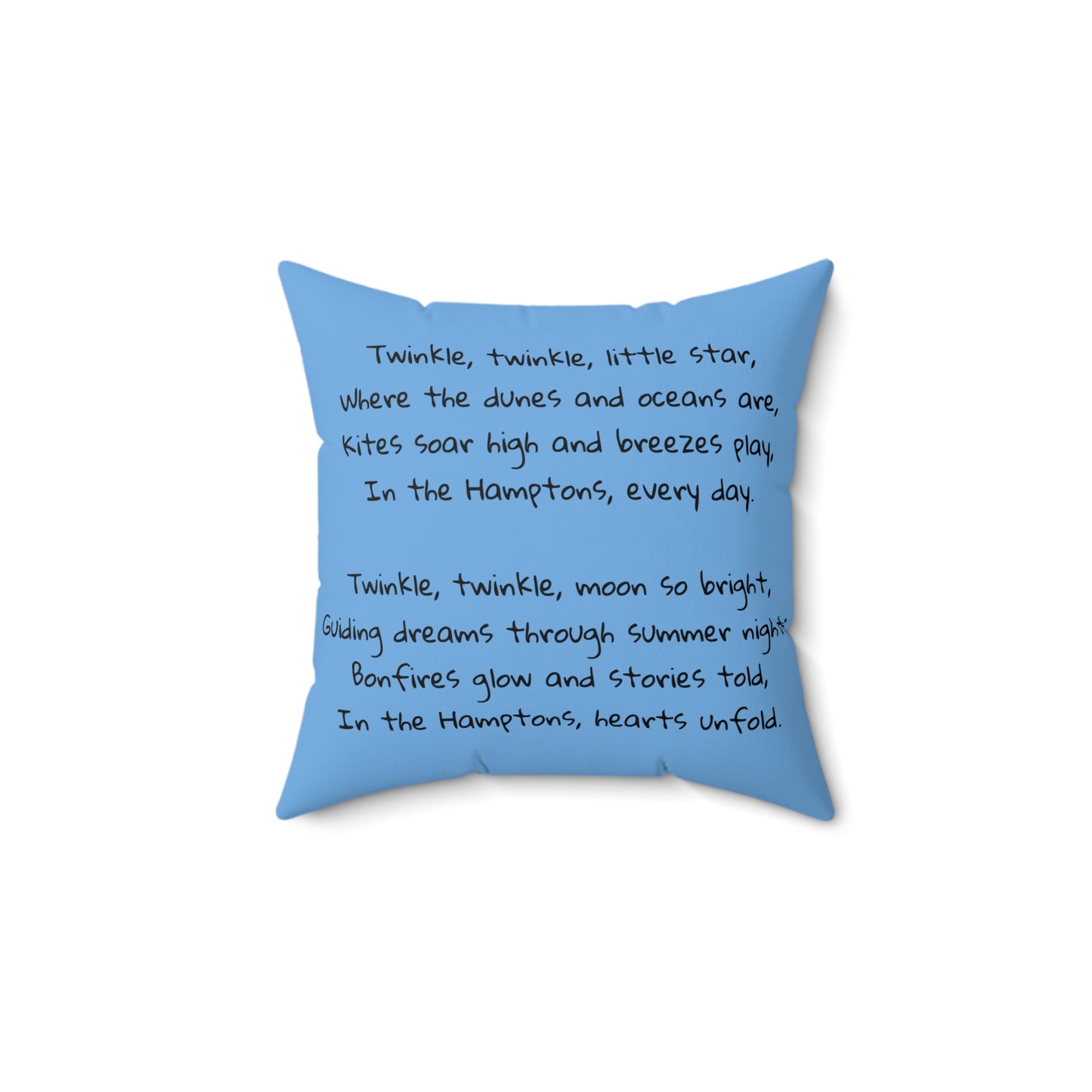 Hamptons, Beach, New York, Twinkle Twinkle Little Star, Nursery Rhyme, Square Pillow, Library, Book Nook, Reading Corner, Decor
