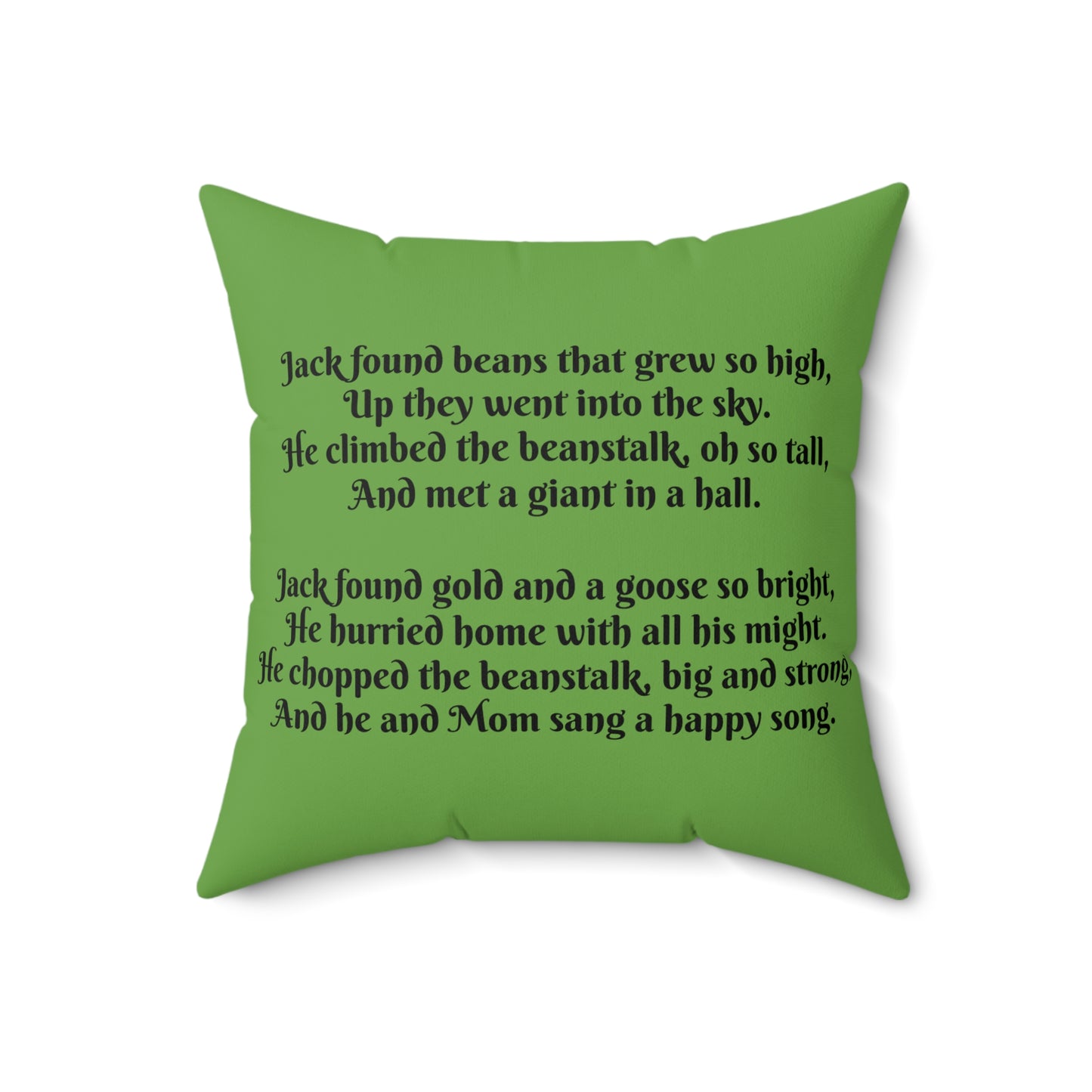 Jack and the Beanstalk, Square Pillow, Literary Pillow, Library, Book Nook, Reading Corner, Classroom, Teacher, Fairytale