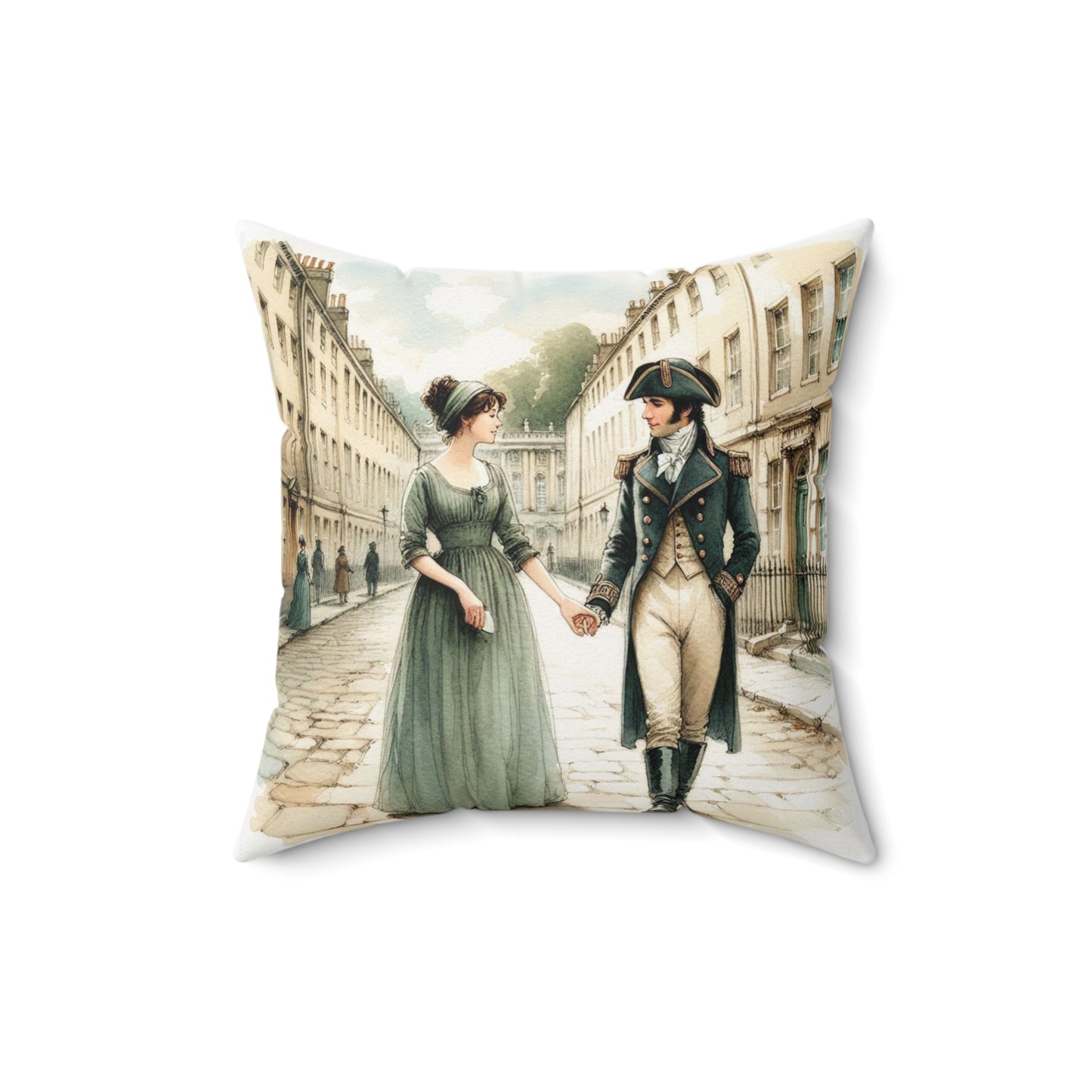 Jane Austen Pillow, Literary Home Decor, Regency Quote Cushion, Persuasion Gift, Spun Polyester Square Pillow