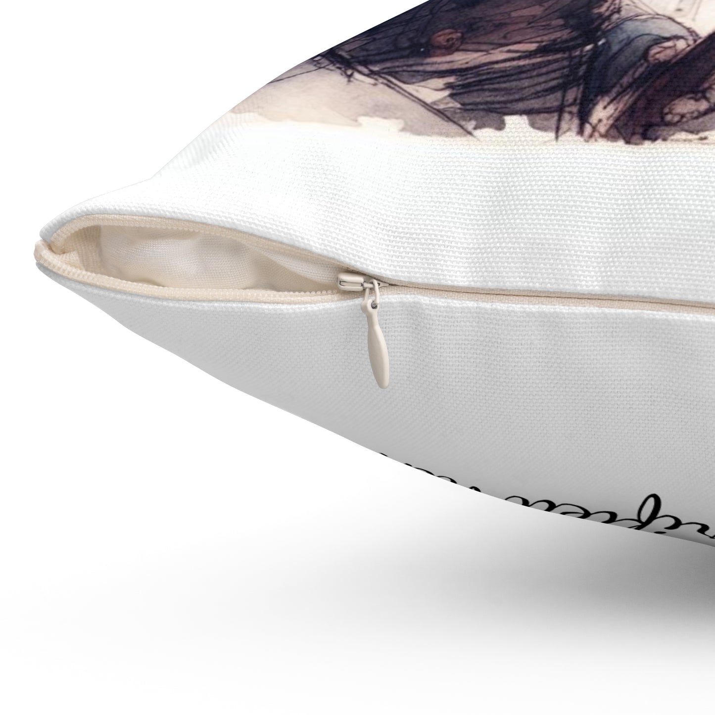 Les Miserables Pillow, Literary Victor Hugo Cushion, Jean Valjean, Javer, Book Nook, Library Decor - Spun Polyester Square Pillow, Home