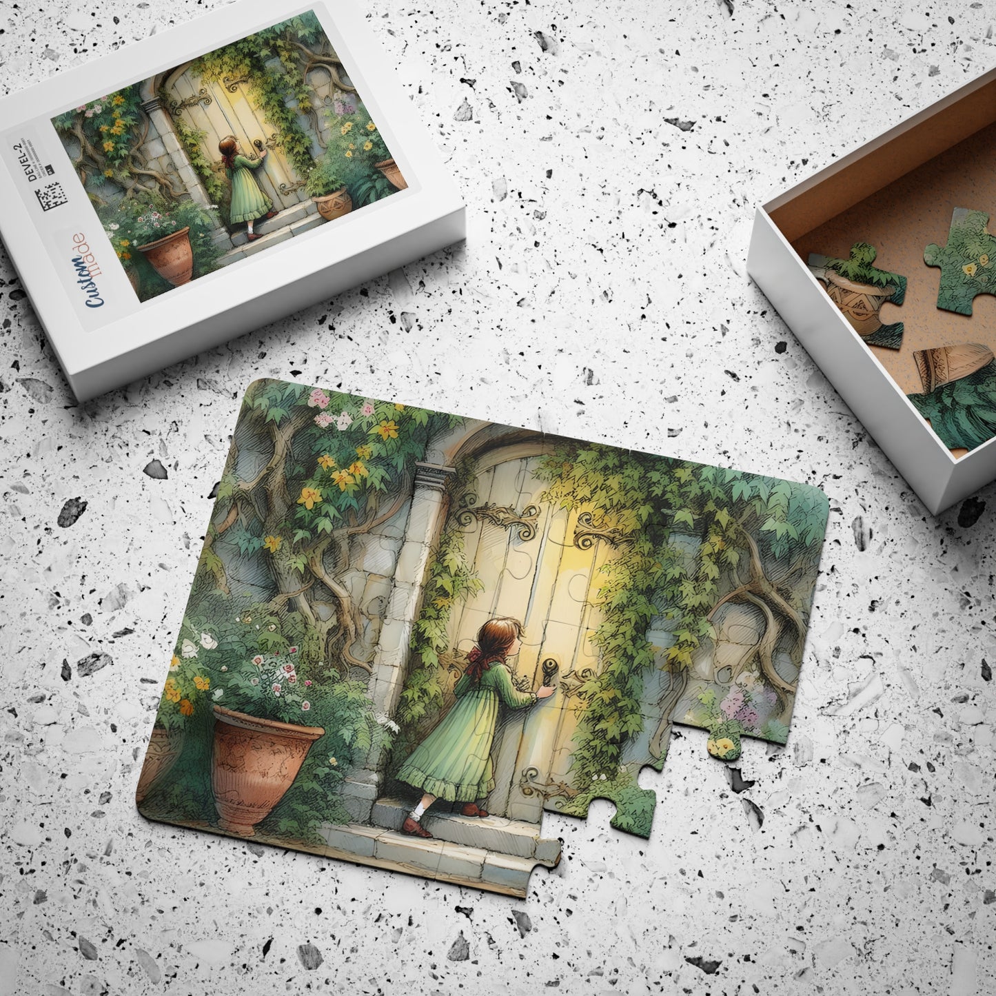 Kids' Puzzle - The Secret Garden, Frances Hodgson Burnett - Educational Literary Classroom 30-Piece, Children's Activity Toy, Jigsaw Game,