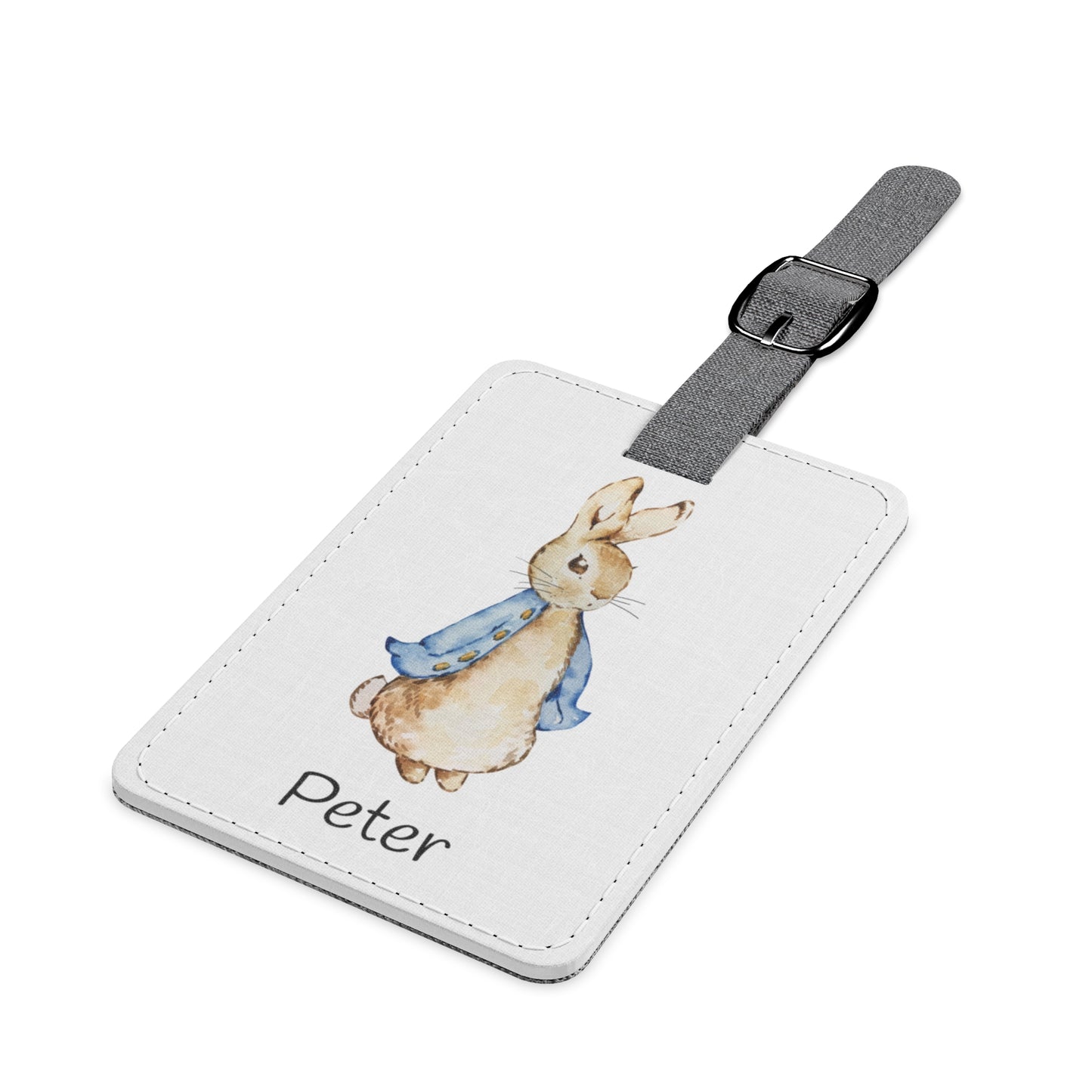Luggage Tag, Personalized Peter Rabbit ,Travel Accessory, Custom Name, Stylish Suitcase Identifier, Gift for Kids
