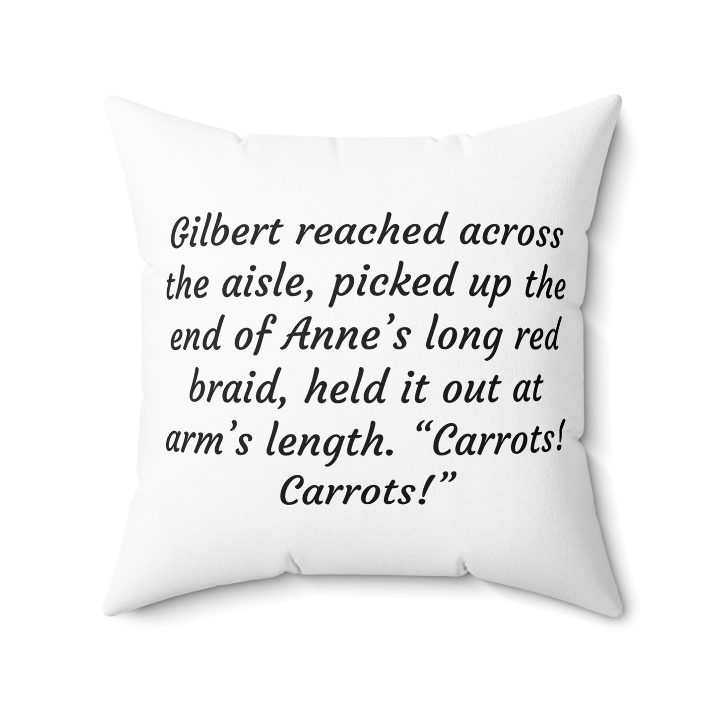 Literary Pillow, Anne of Green Gables, Gilbert Blythe, Lucy Maud Montgomery, Home Decor Cushion, Book Nook, Classroom, Green Gables Decor