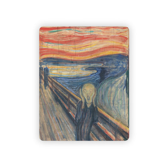 The Scream Edvard Munch Kids Puzzle, 30 Piece - Art Educational Classroom Game, Teacher Gift for Art History Buffs - Unique Activity for
