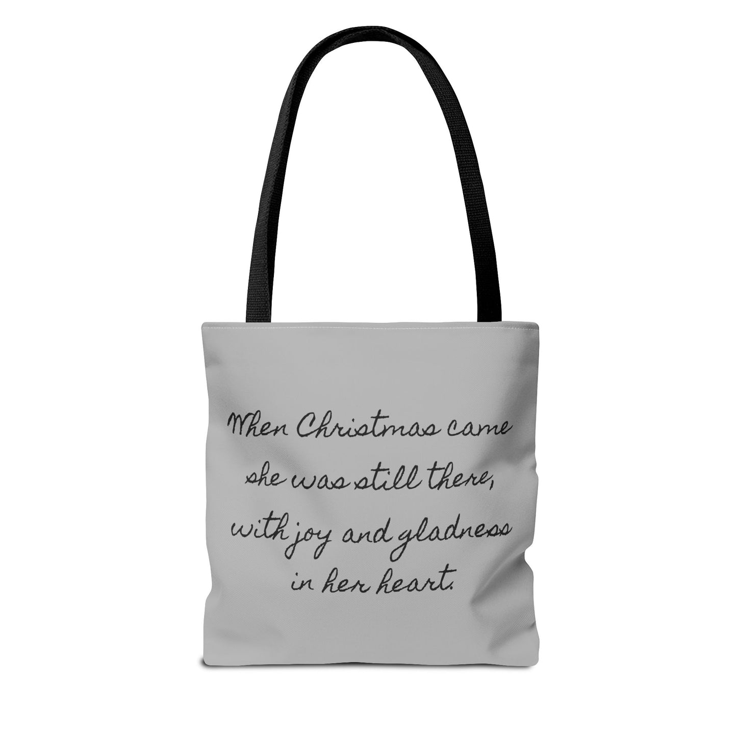 Literary Christmas Tote Bag - Anne of Green Gables Holiday Gift, Lucy Maud Montgomery Book Lover Shoulder Bag, Bookish Literary Tote,