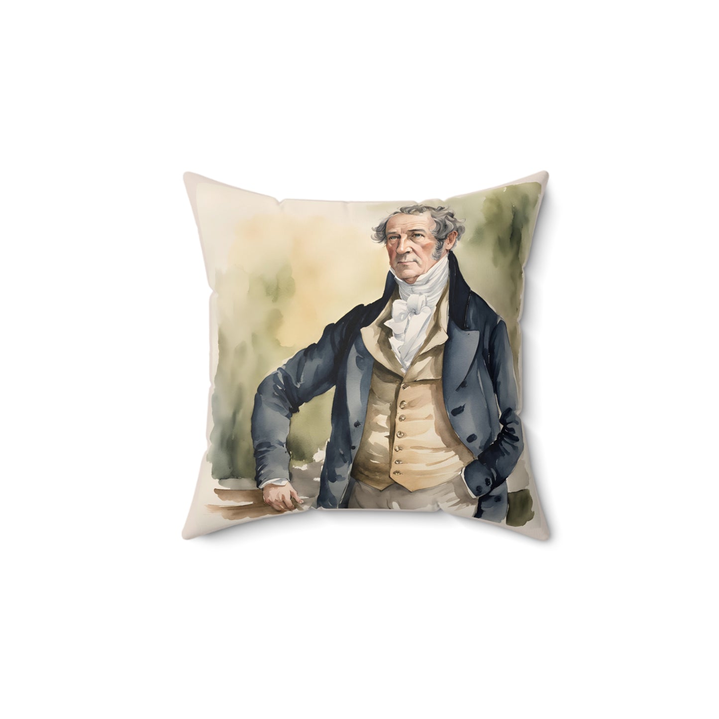 Literary Square Pillow, Pride and Prejudice Regency Quote, Jane Austen Fan Gift, Mr Bennett Family Pillow, Austenite Home Decor