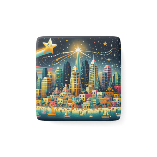 Porcelain Magnet, Square