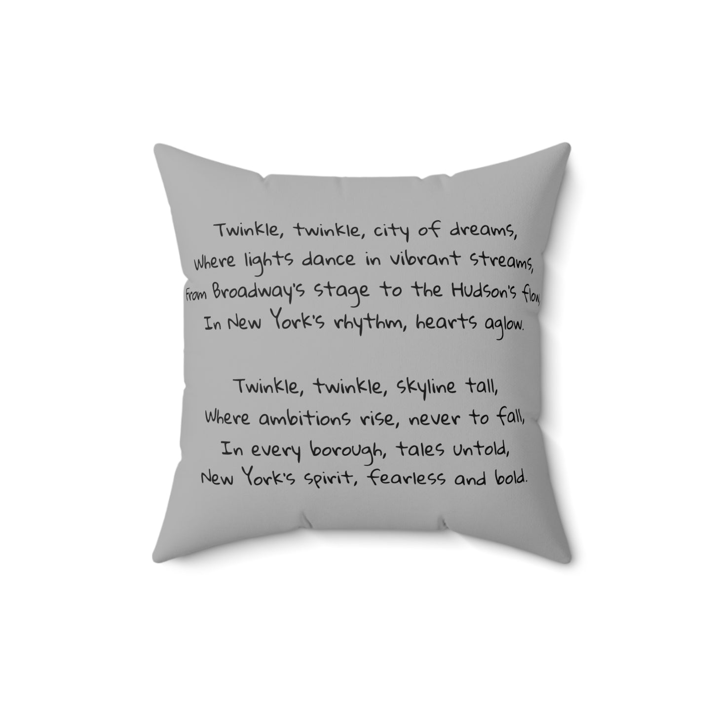 NYC, New York City, Twinkle Twinkle Little Star, Nursery Rhyme, Square Pillow, Library, Book Nook, Reading Corner, Home Decor,