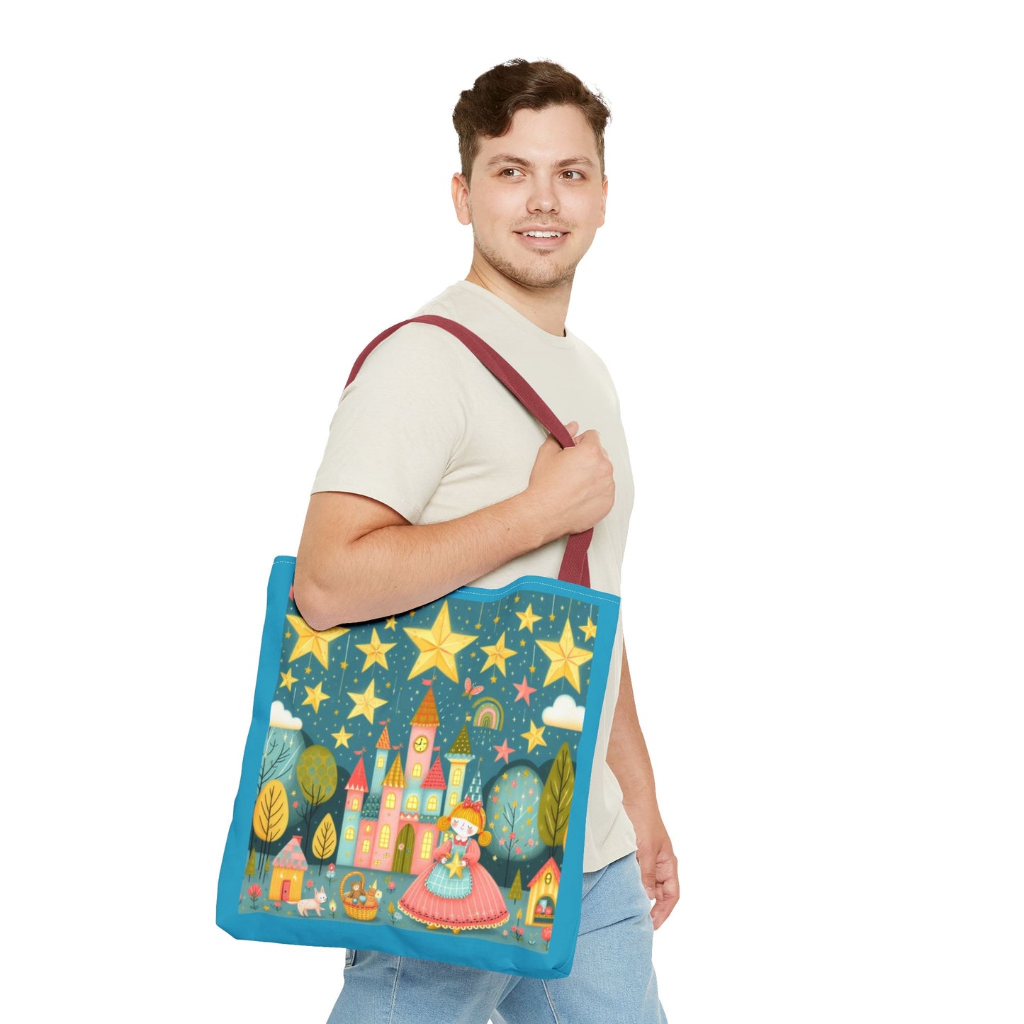 Twinkle Twinkle Little Star, Nursery Rhyme, Fairy Tale, Tote Bag, Book Bag, Library Bag, Gift