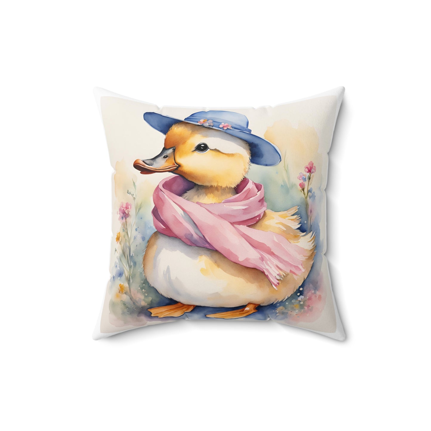 Jemima Puddle Duck, Beatrix Potter Inspired, Literary Square Pillow, Cushion, Spring Easter Decor Bedding