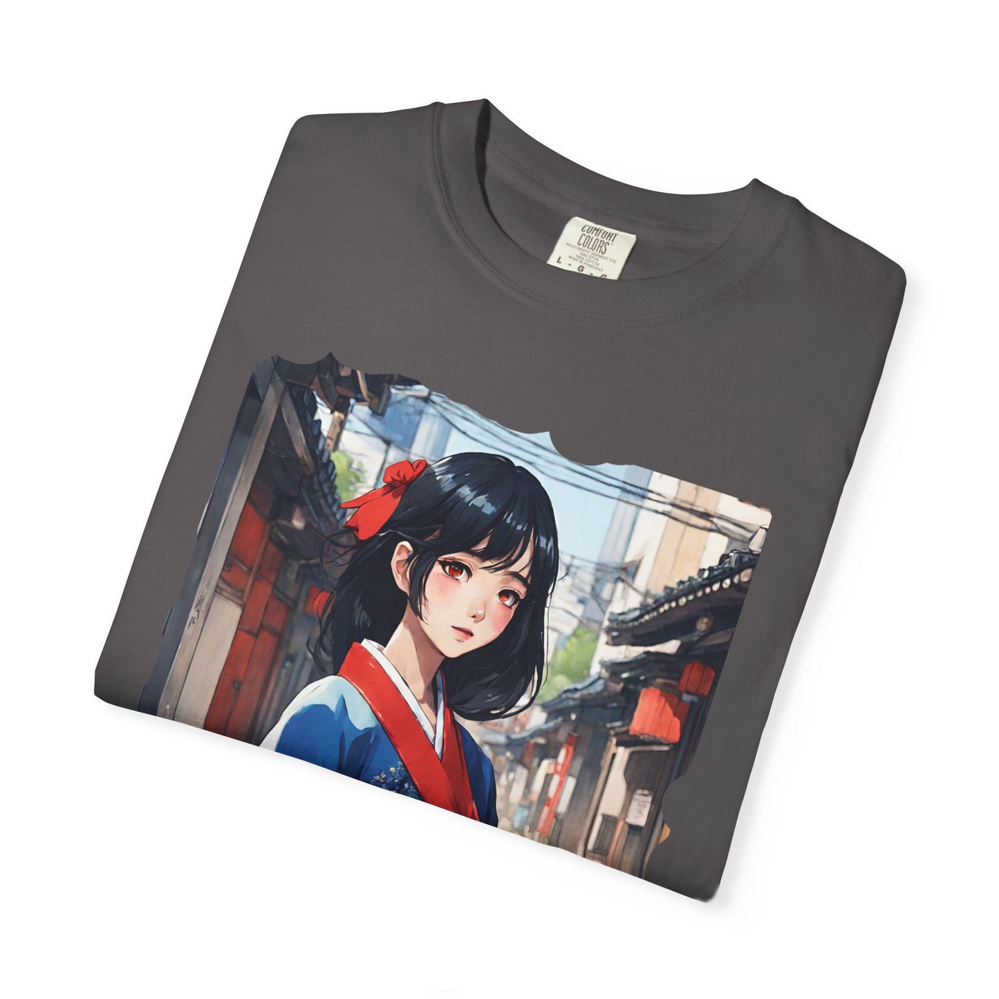 Japan Anime, Seoul, South Korea, Girl, Hanbok, Unisex Garment-Dyed T-shirt