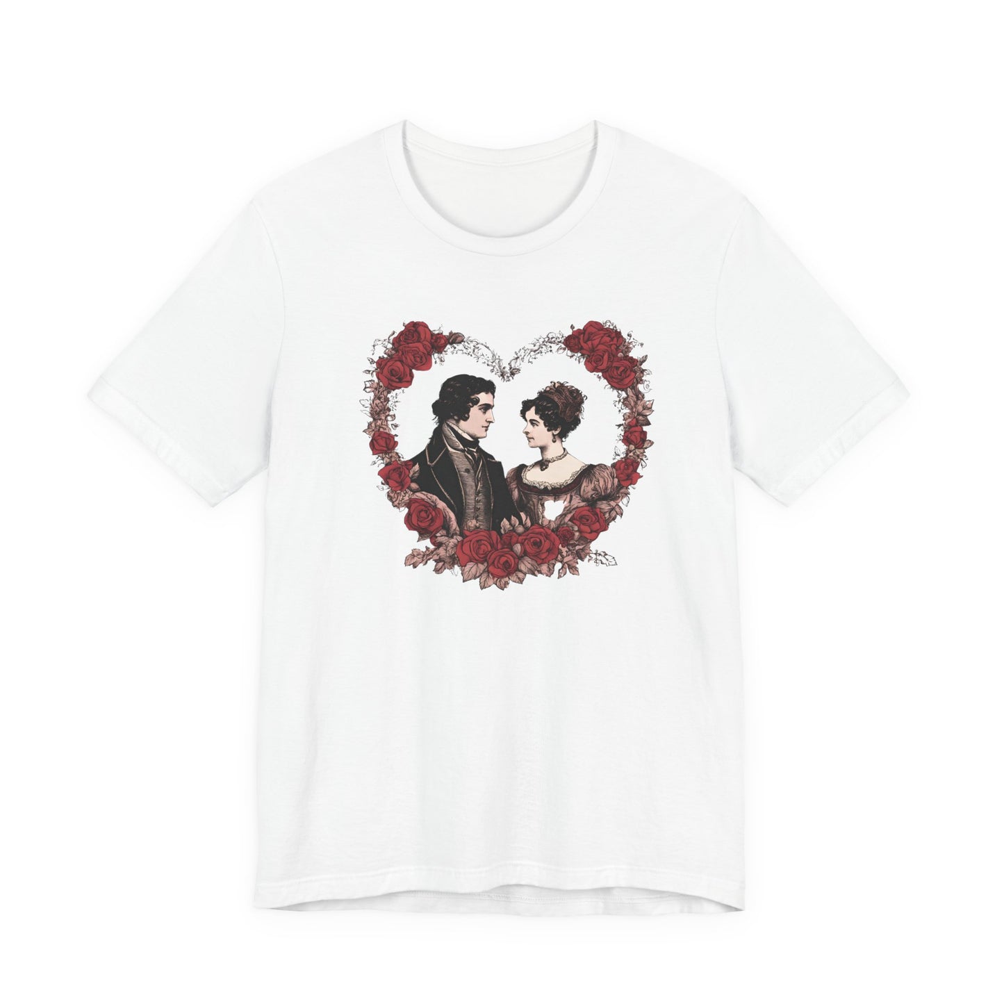 Jane Austin, Sense and Sensibility, Darcy, Valentine's Day, Unisex Jersey Short Sleeve Tee, Tshirt