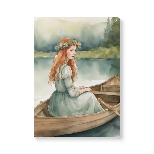 Anne of Green Gables, Lady of Shalott, Lucy Maud Montgomery, Softcover Journal, Alfred Lord Tennyson, Diary, Notebook, Stationery