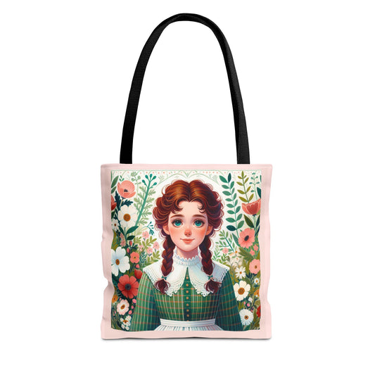 Anne of Green Gables, Lucy Maud Montgomery, Anne with an 'e', Tote Bag, Library, Book Bag, Student, Reader, Gift