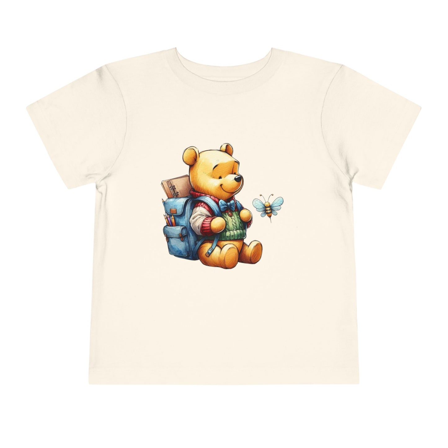 Winnie the Pooh Toddler Tee, Cute Bear Shirt for Kids, Birthday Gift, Playtime Outfit, Nursery Apparel, Animal Lover Top, Short Sleeve