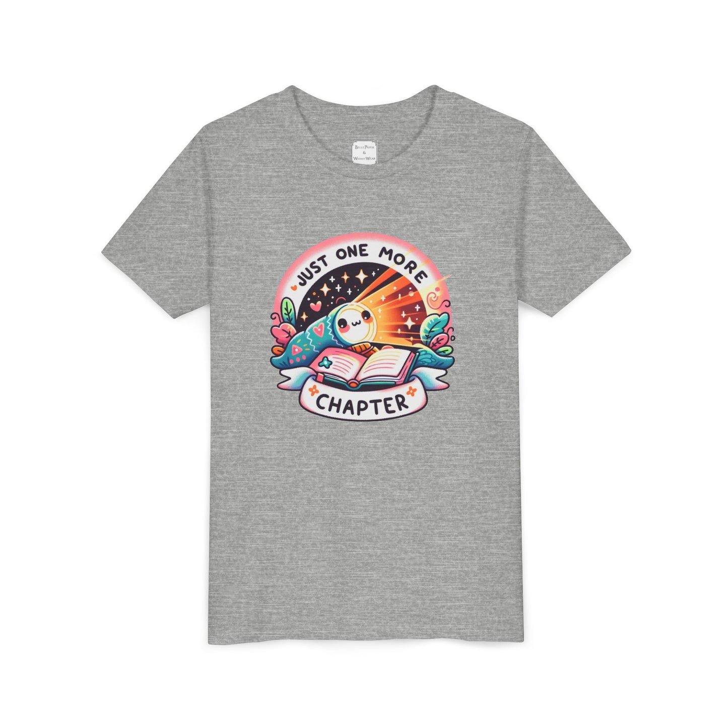 Just One More Chapter Youth Tee, Cute Tee, Reading Gift, Book Lover Shirt, Classroom Apparel, Birthday Gift, Summer Outfit, Kawaii