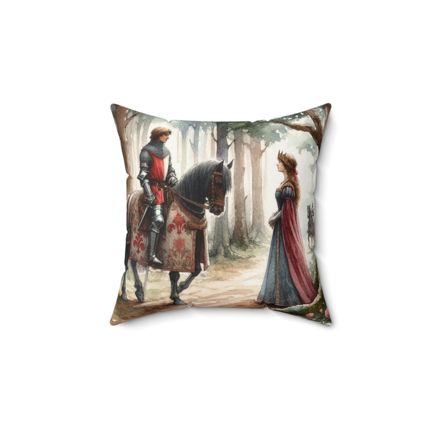 Camelot, Lancelot, Guinevere, Knights of the Round Table, Cushion, Book Nook, Library, Gift, Bedding, Pillow, Renaissance, Medieval