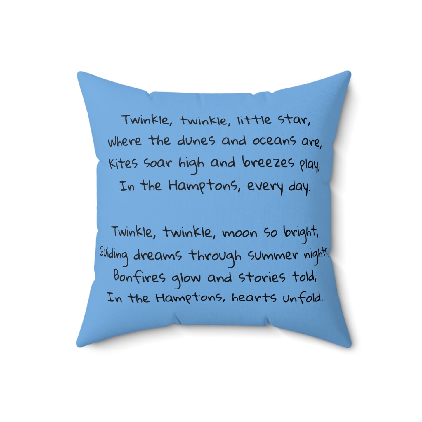Hamptons, Beach, New York, Twinkle Twinkle Little Star, Nursery Rhyme, Square Pillow, Library, Book Nook, Reading Corner, Decor