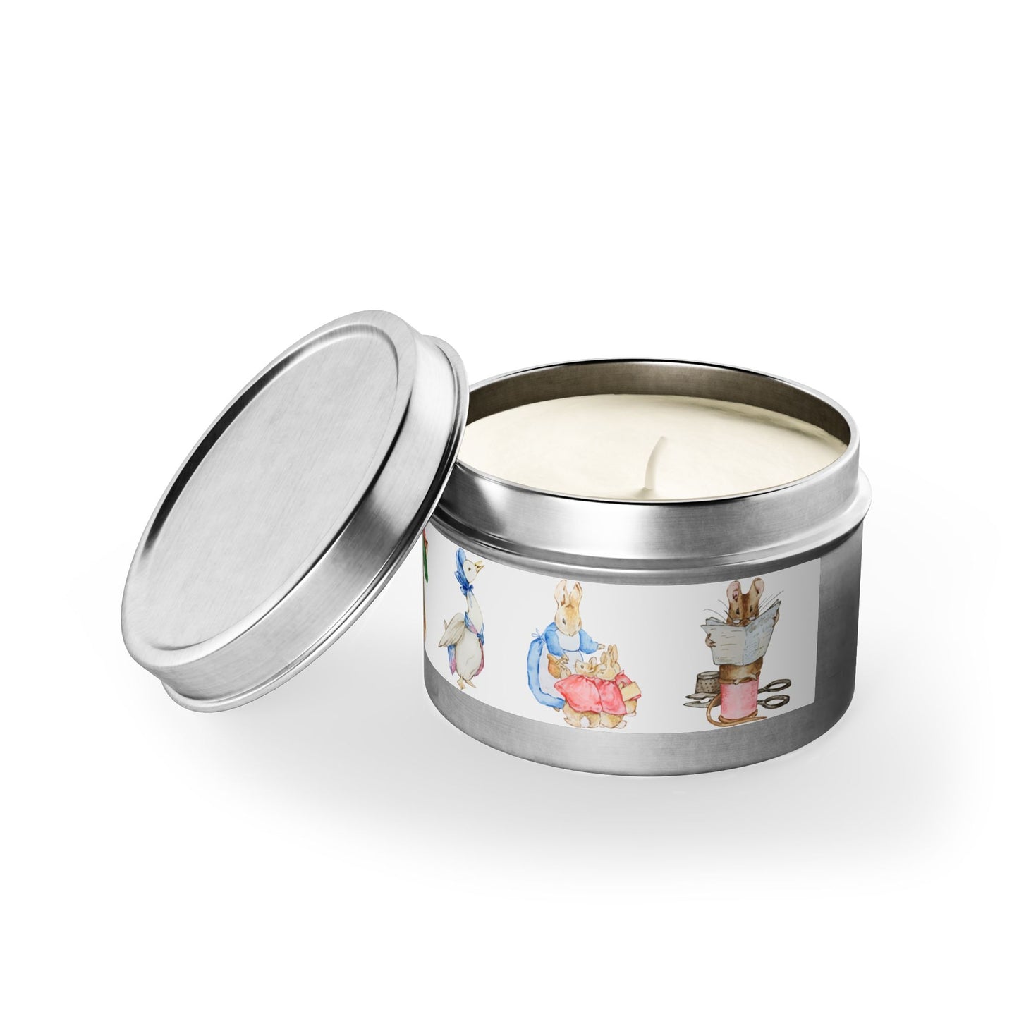 Peter Rabbit, Beatrix Potter, Gift, Mini, Gift, Tin Candles, Shower, Baby Birthday, Five Scent Choices
