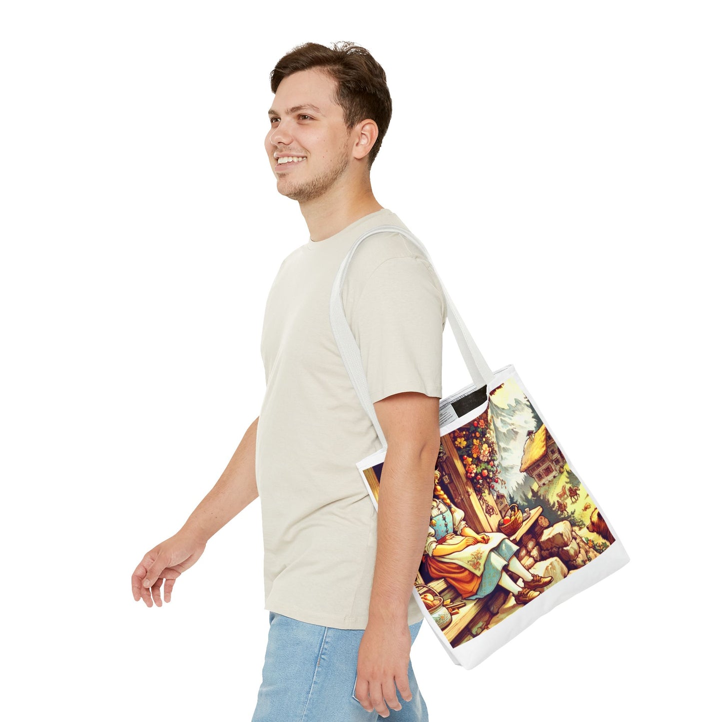 Heidi, Johanna Spyri, Literary, Tote Bag, Book Bag, School Bag, Library, Gift