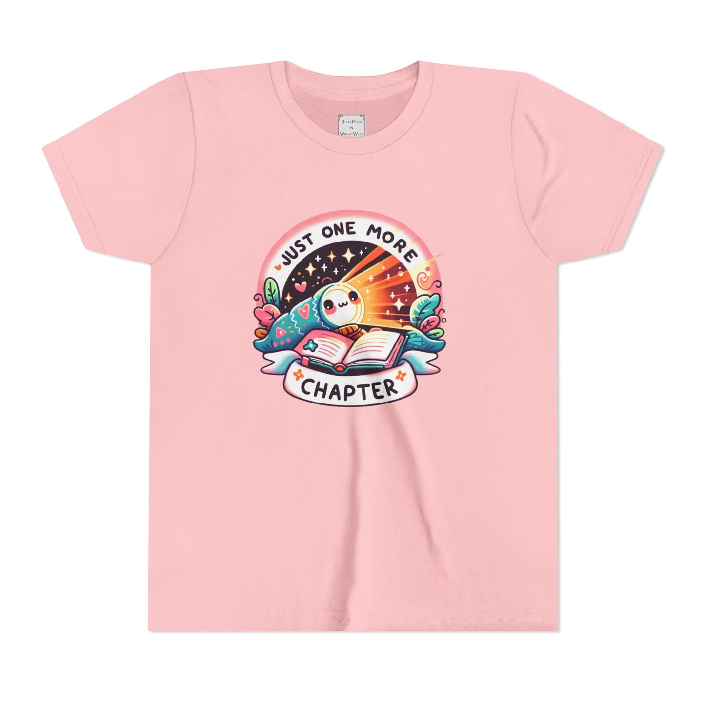 Just One More Chapter Youth Tee, Cute Tee, Reading Gift, Book Lover Shirt, Classroom Apparel, Birthday Gift, Summer Outfit, Kawaii