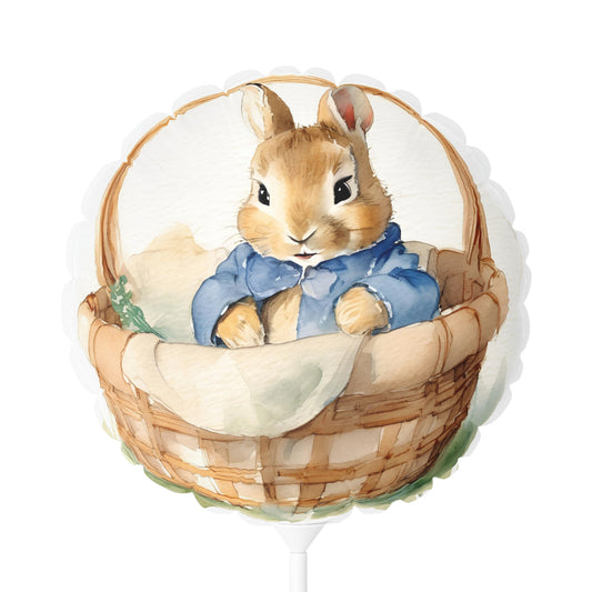 Peter Rabbit Baby Shower Balloon, Round 11" Party Supplies Easter Decoration, Heart-shaped, Balloon Bouquet, Nursery Decor, Baby Gift,