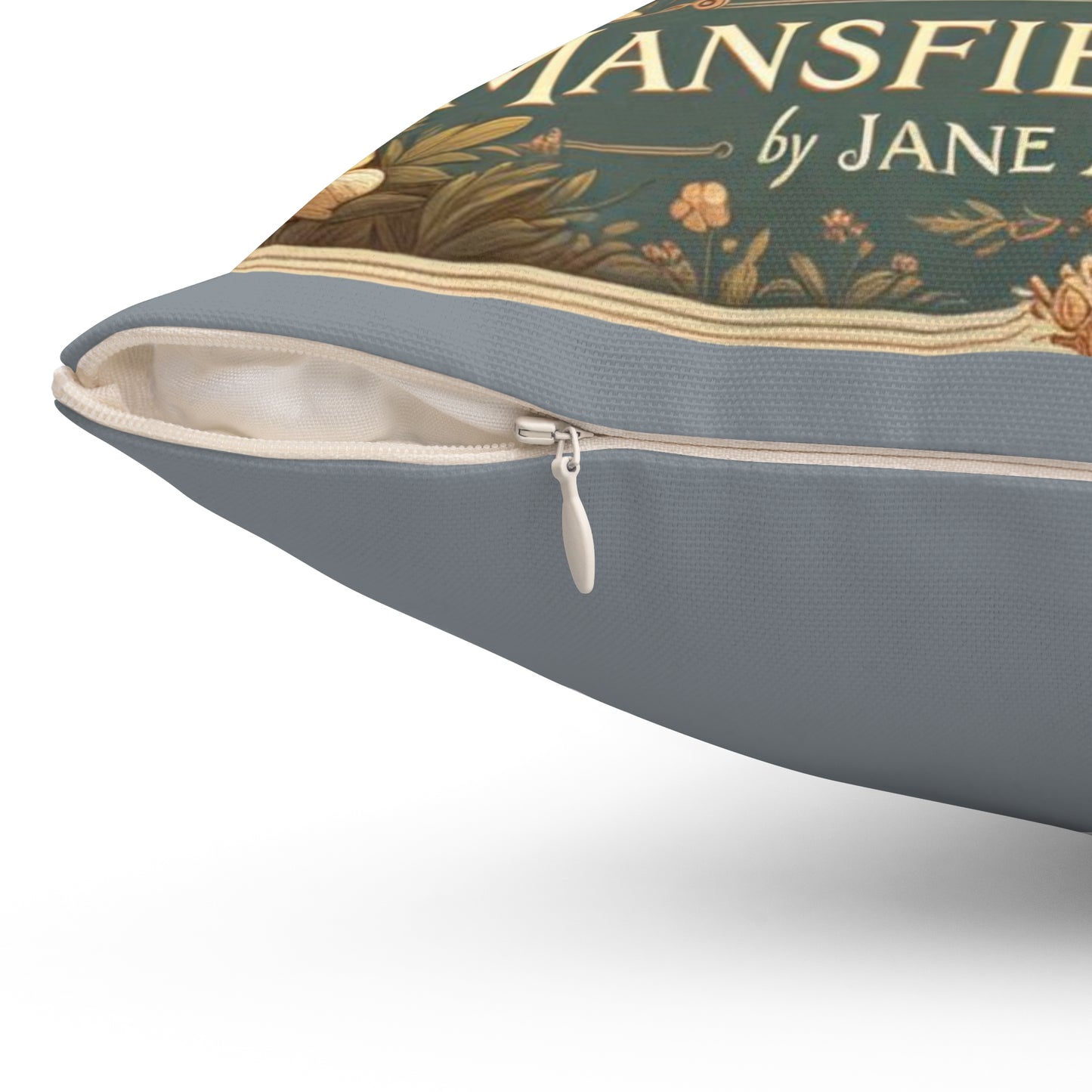 Mansfield Park Jane Austen Regency Pillow, Literary Decor, Book Nook, Library Gift, Cushion