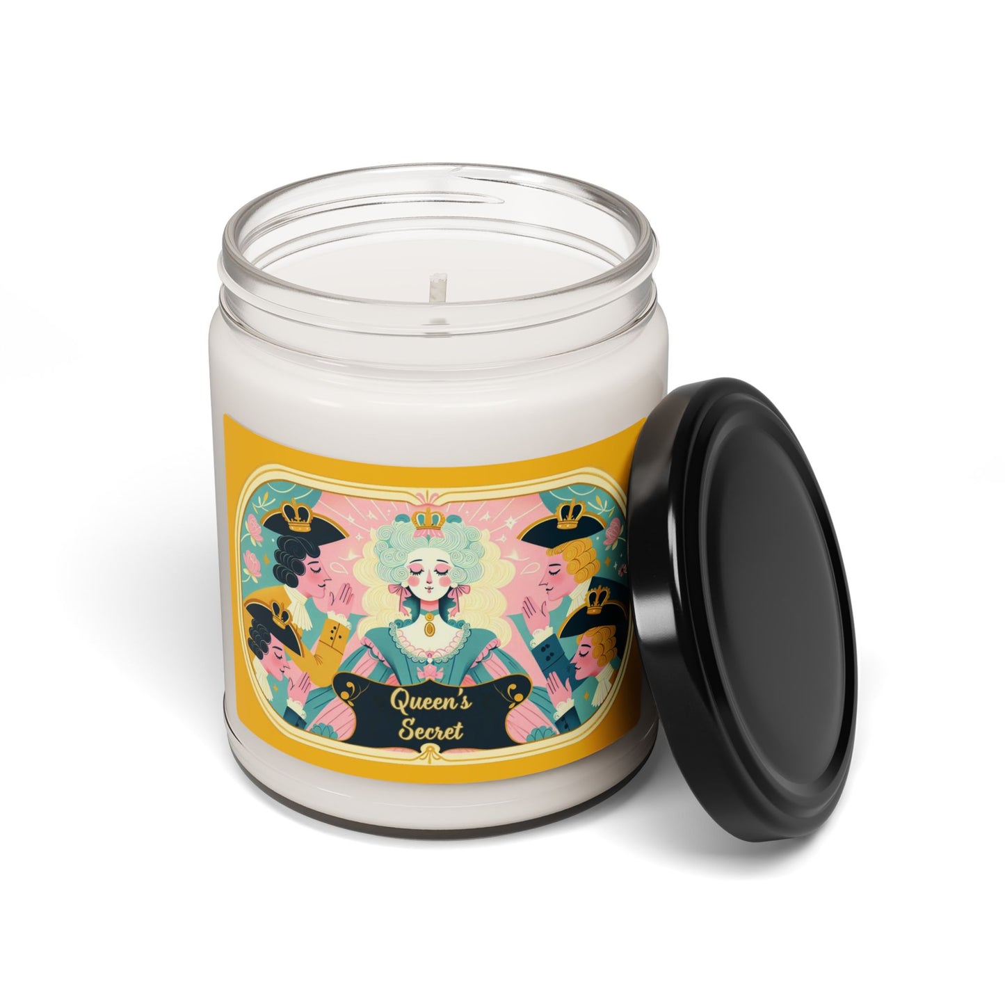 Parisian Queen Marie Antoinette Passionfruit Scented Soy Candle 9oz, Gift for Her, Shower Favor, French Decor, Luxury Home Fragrance