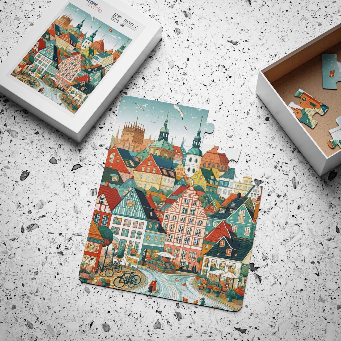 Denmark Copenhagen, Europe, Educational Game, Kids Puzzle, 30-Piece