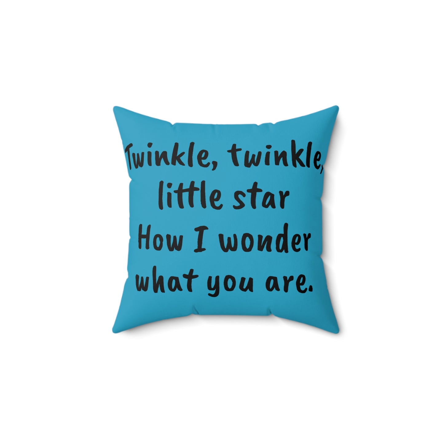 Twinkle Twinkle Star, Nursery Rhyme Pillow,  Square Pillow, Library, Book Nook, Reading Corner, Classroom, Teacher