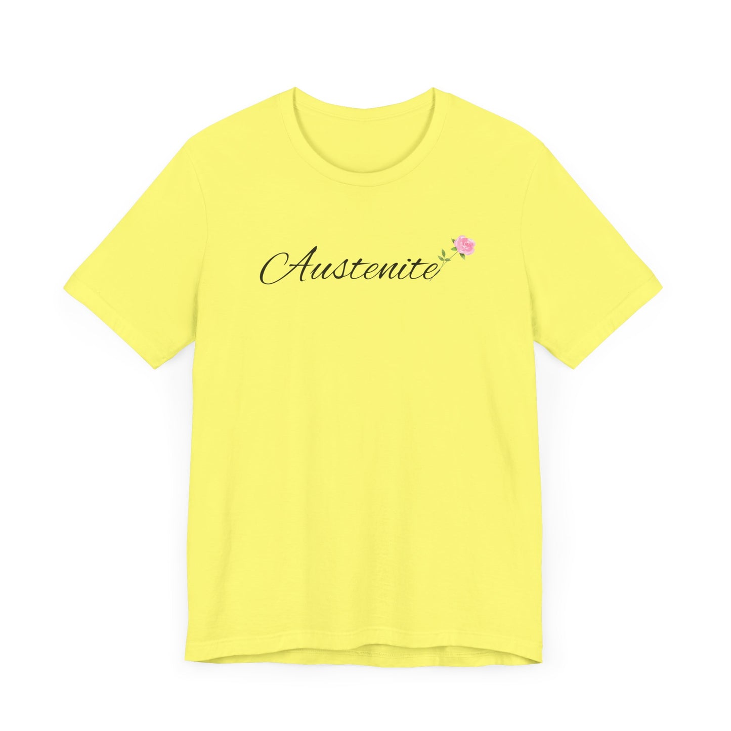 Jane Austen, Austenite, Fan, Reader, Writer, T-Shirt, tshirt, Floral, Flower, Unisex Jersey Short Sleeve Tee