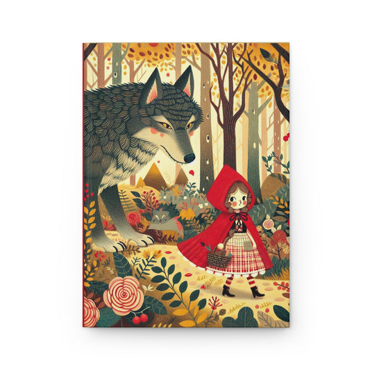 Little Red Riding Hood Hardcover Journal Matte, Notebook Diary Gift Stationery Blank Pages